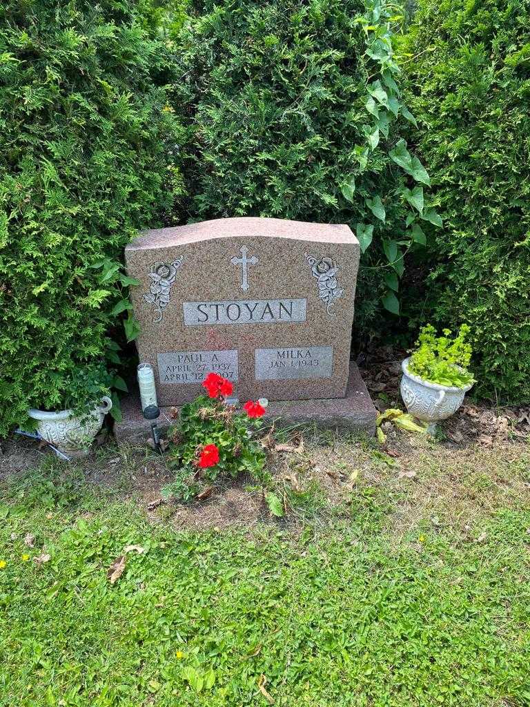 Paul A. Stoyan's grave. Photo 2