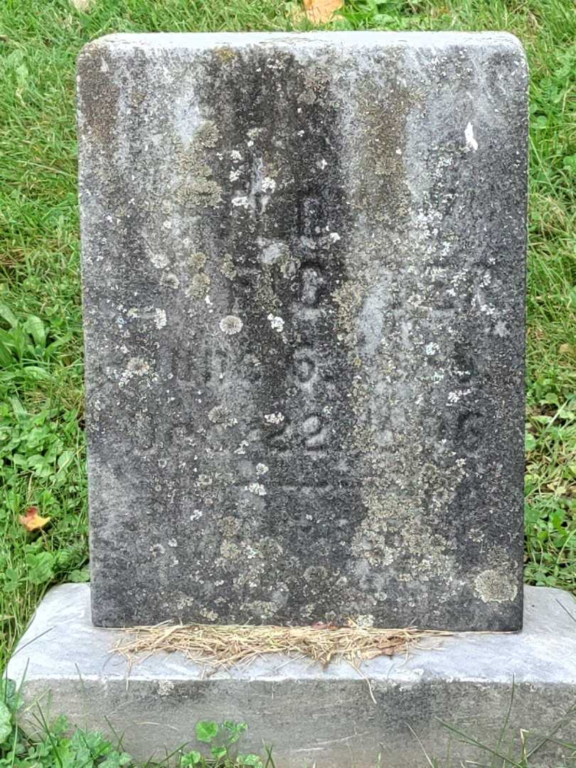 Edwin F. Fichter's grave. Photo 3
