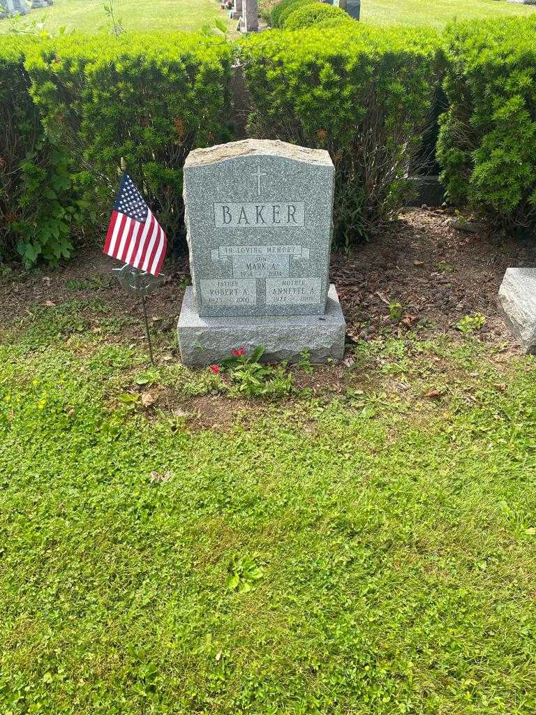 Robert A. Baker's grave. Photo 2