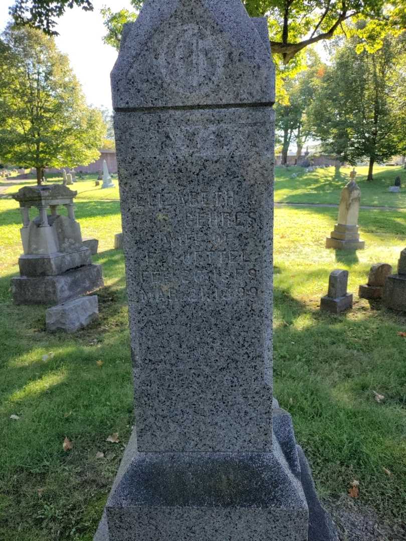 Elizabeth Goettel Gehres's grave. Photo 2