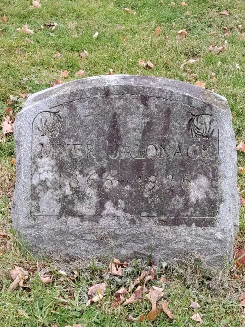 Myer Jalonack's grave. Photo 3