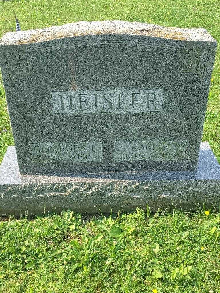 Gertrude N. Heisler's grave. Photo 2