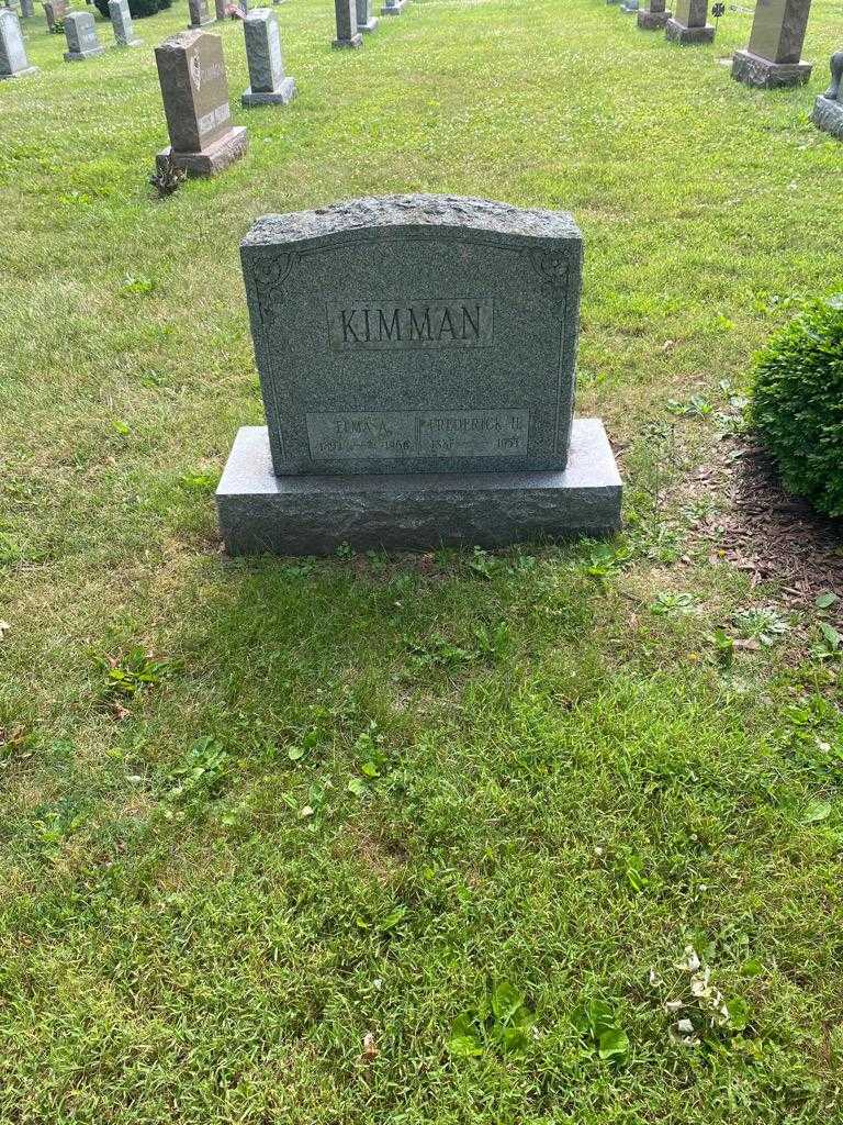 Elma A. Kimman's grave. Photo 2