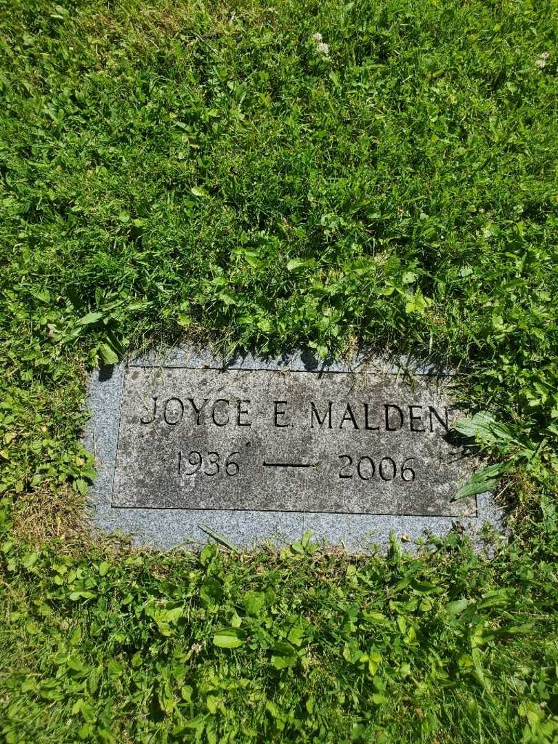 Joyce E. Malden's grave. Photo 3