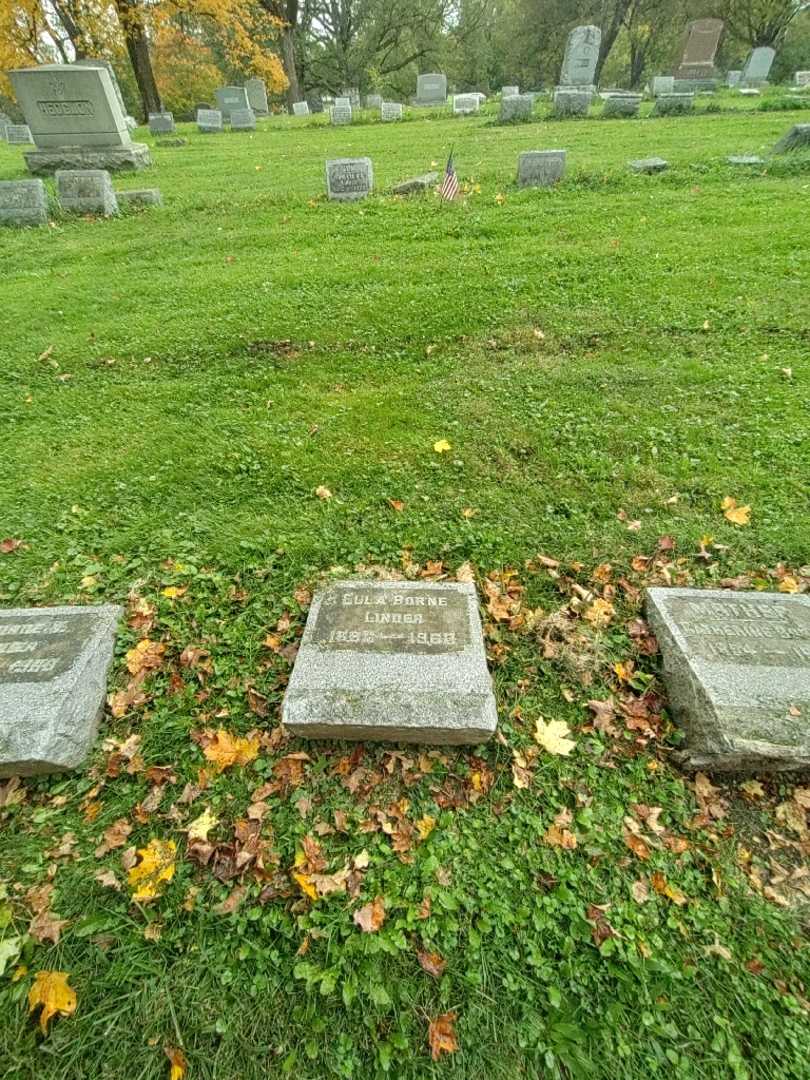 Ella V. Borne Linder's grave. Photo 1