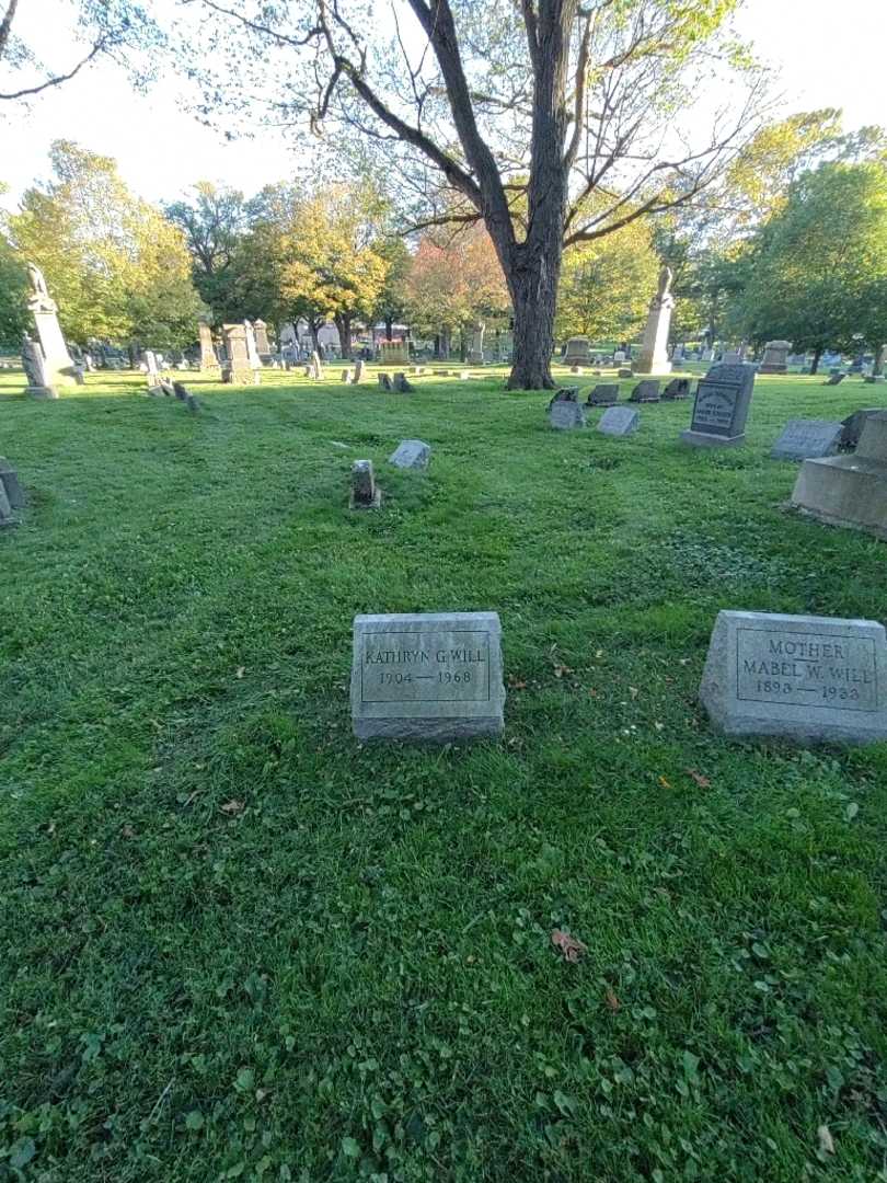 Kathryn G. Will's grave. Photo 1