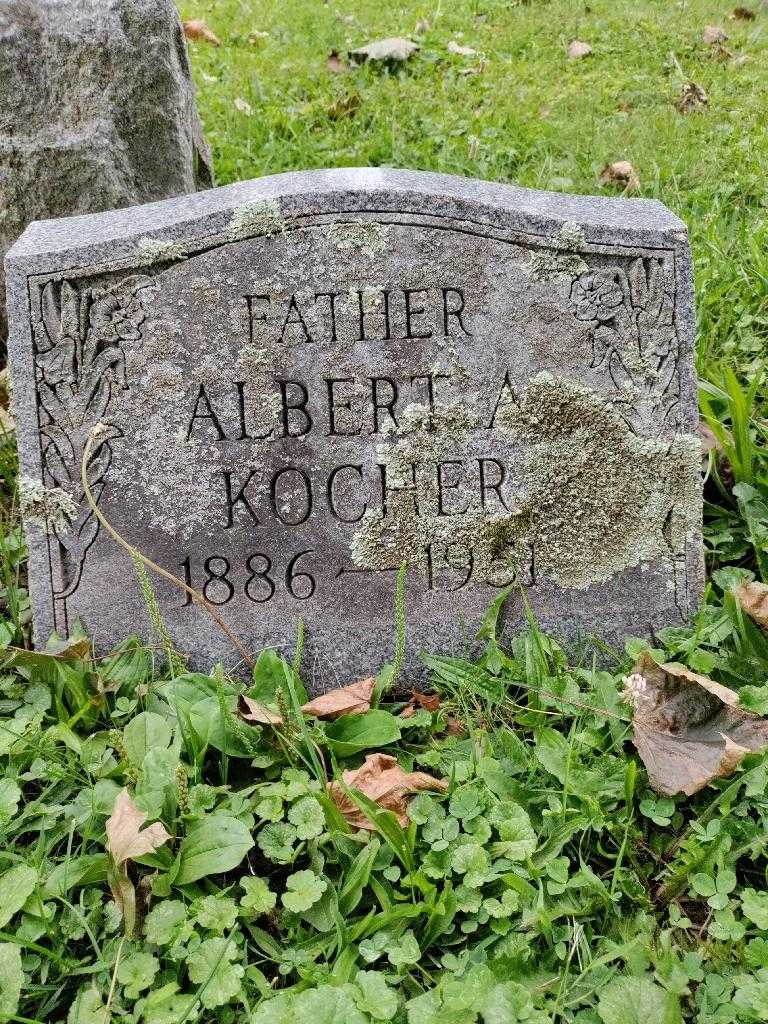 Father Albert A. Kocher's grave. Photo 3