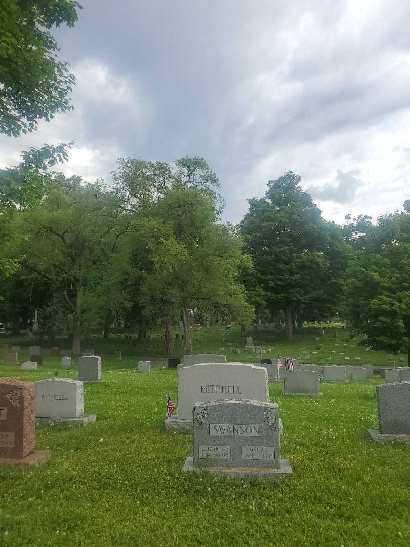 Oscar Swanson's grave. Photo 1
