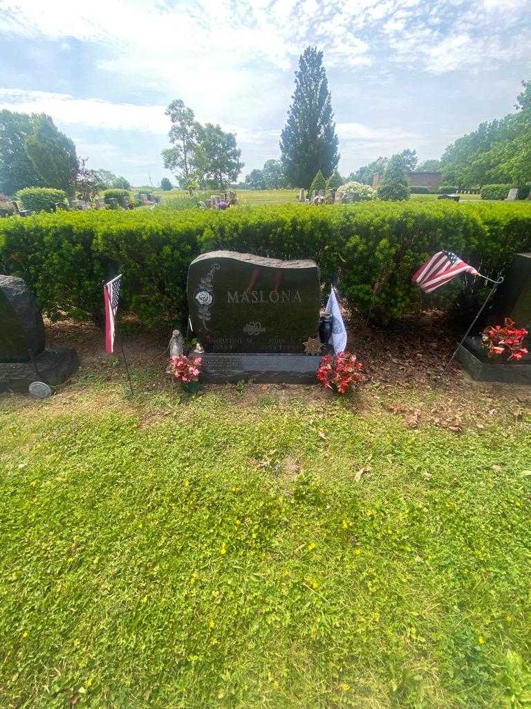 John S. Maslona's grave. Photo 1