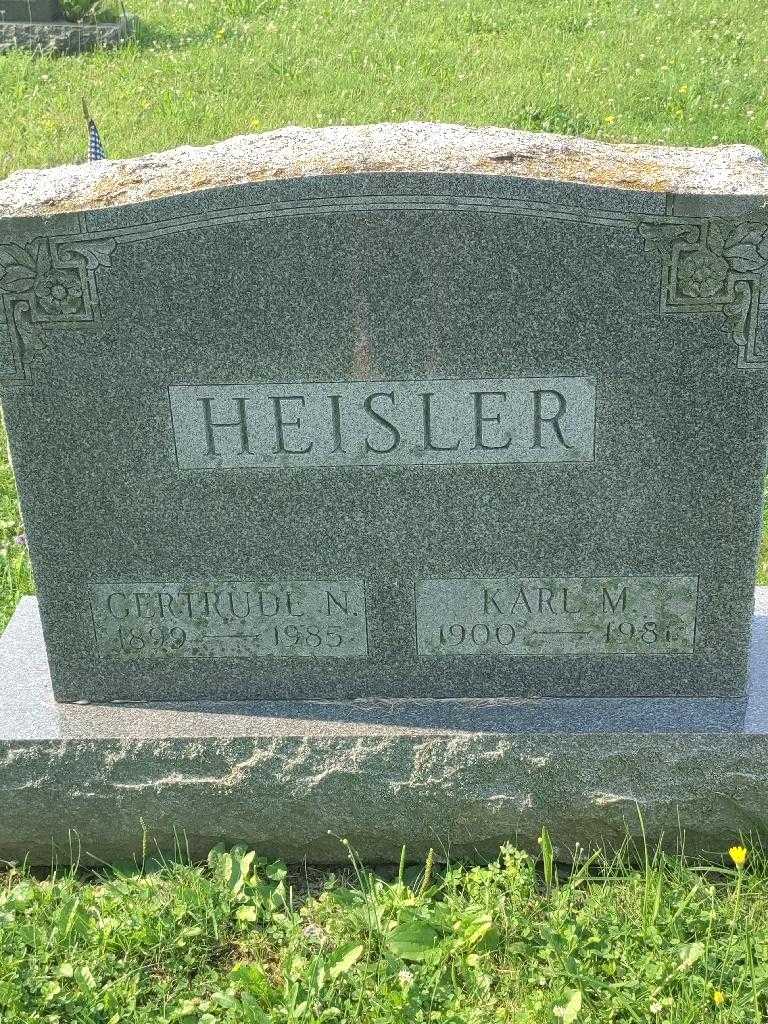 Gertrude N. Heisler's grave. Photo 3