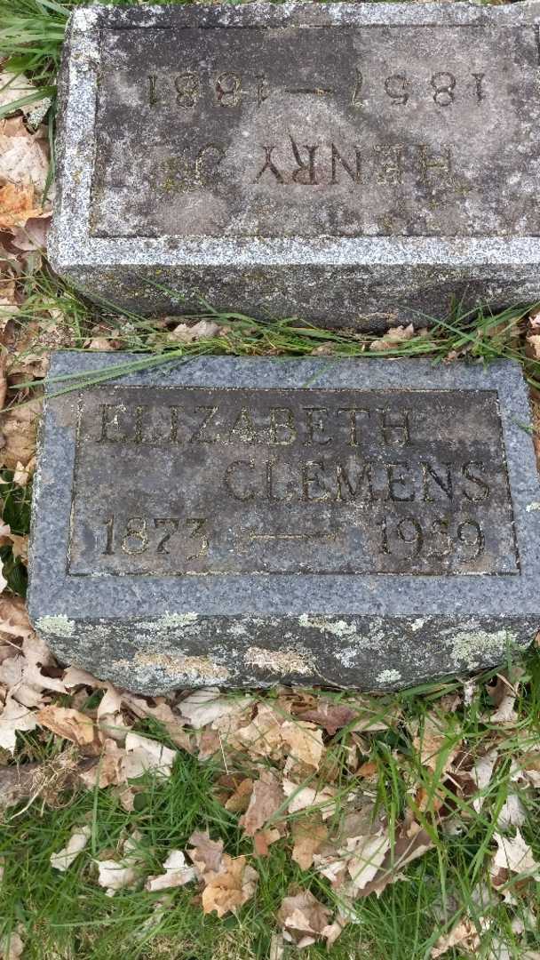 Elizabeth B. Clemens's grave. Photo 3