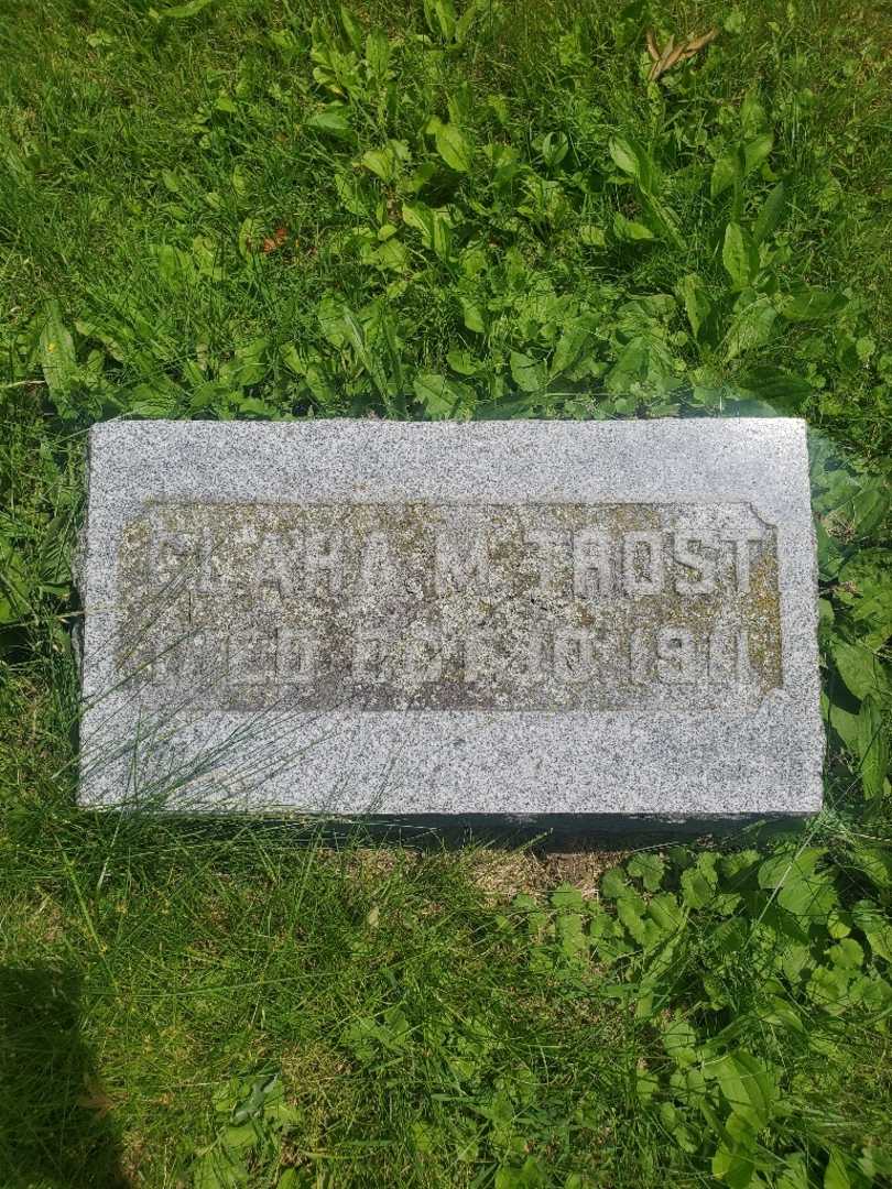 Clara M. Trost's grave. Photo 3