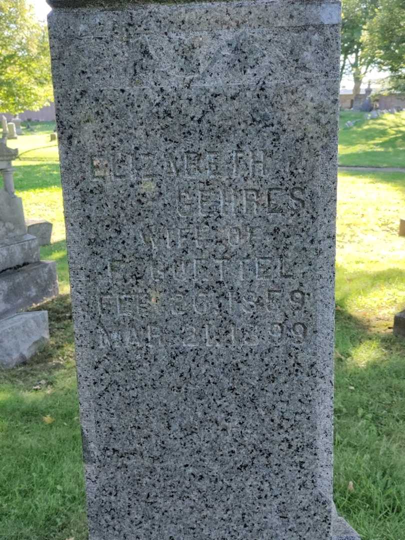 Elizabeth Goettel Gehres's grave. Photo 3