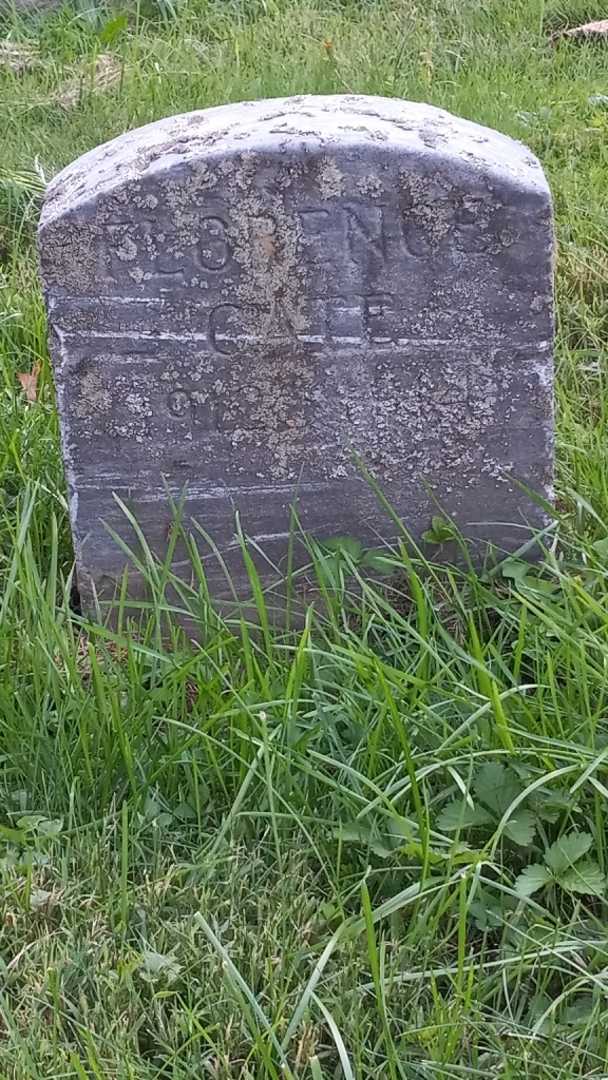 Florence Cate's grave. Photo 3