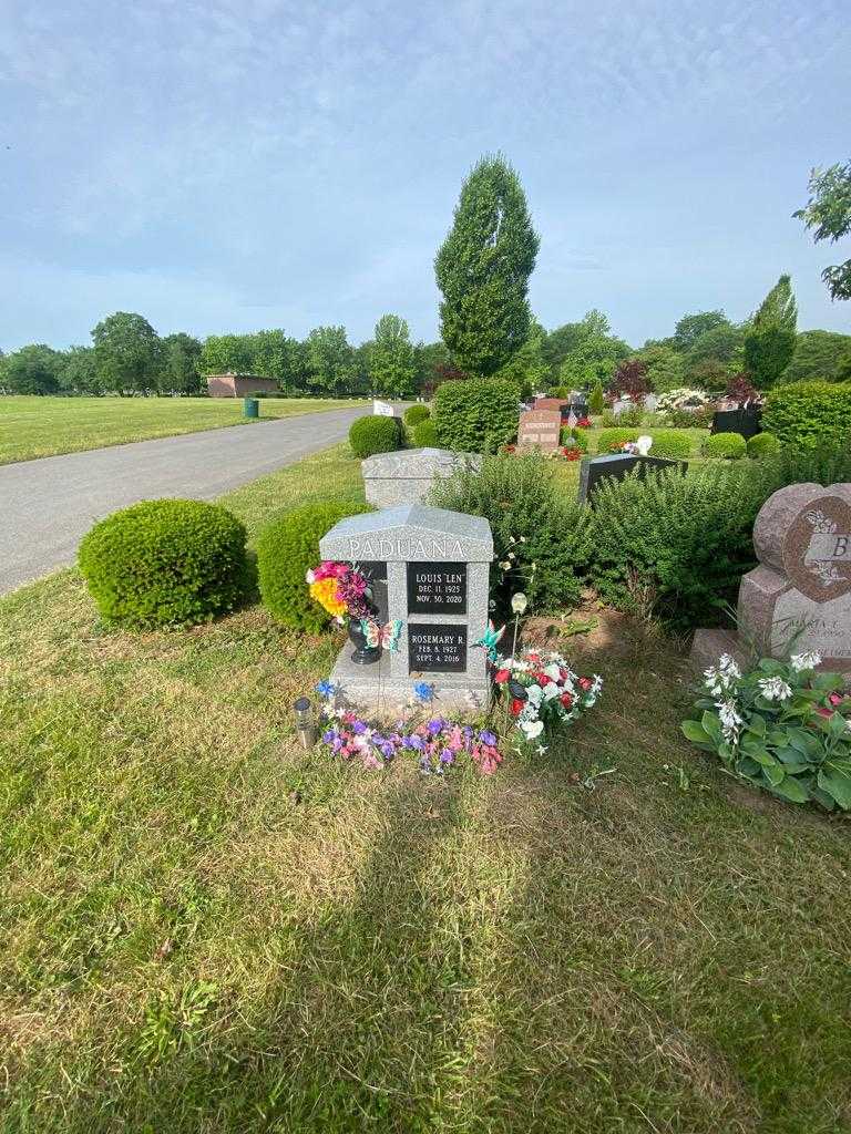 Louis "Len" Paduana's grave. Photo 1