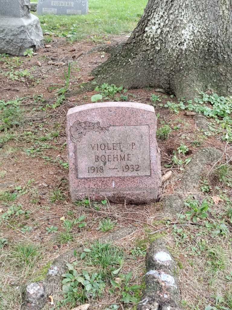 Violet Pauline Boehme's grave. Photo 2