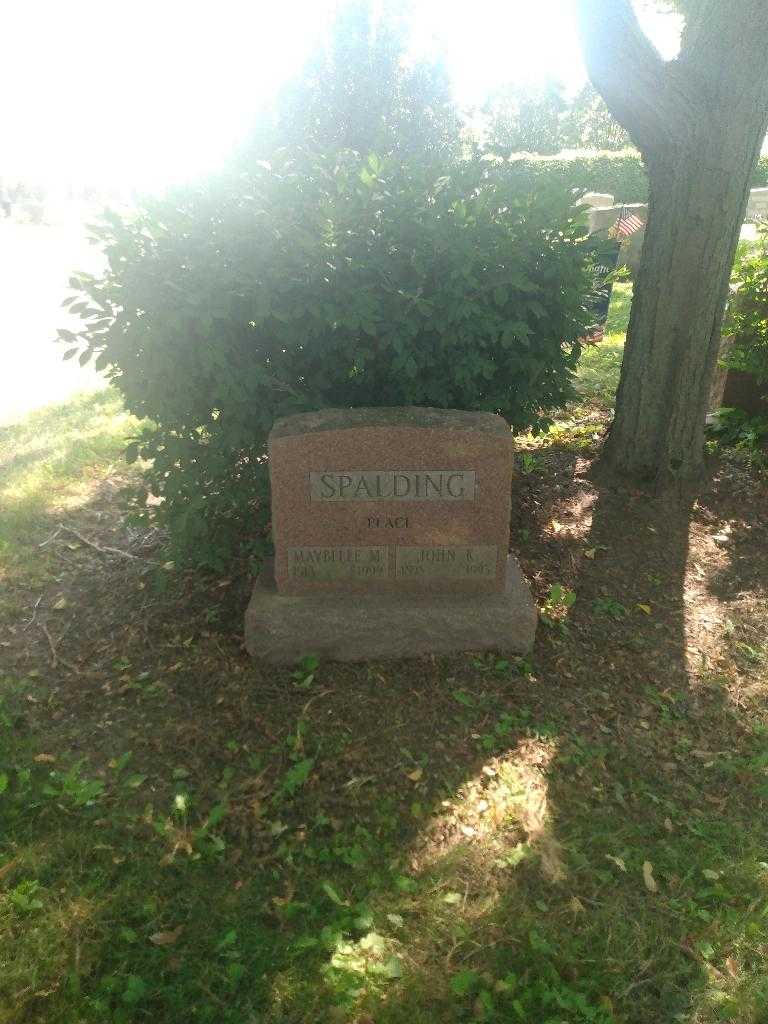 John K. Spalding's grave. Photo 1