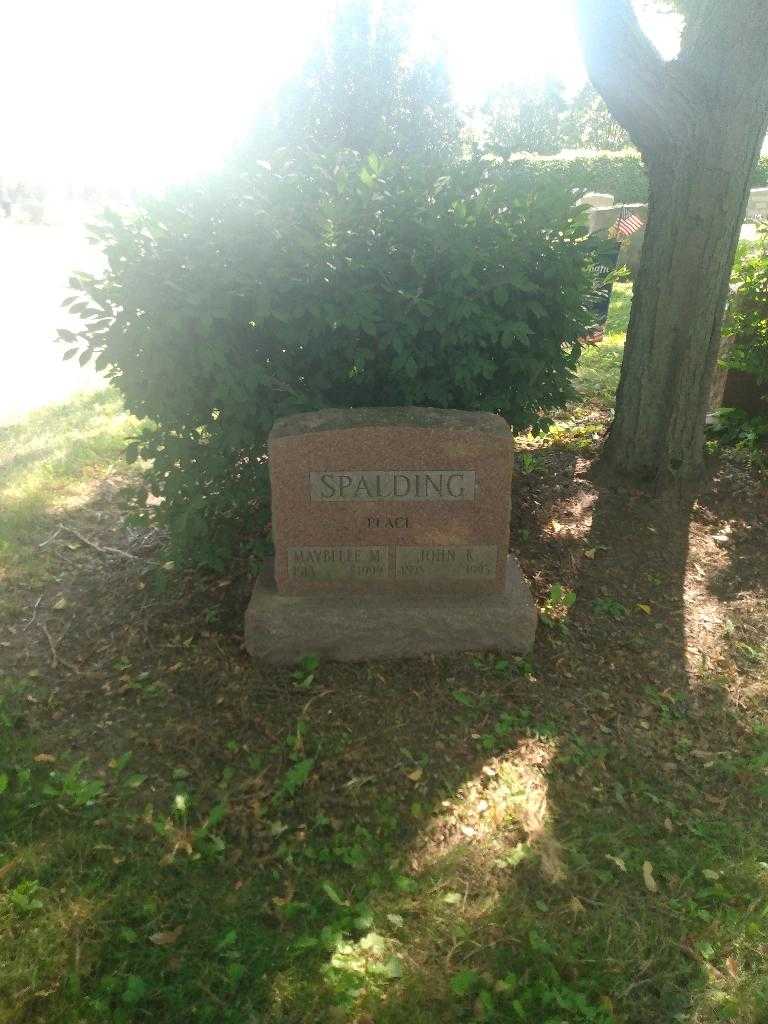 Maybelle M. Spalding's grave. Photo 1