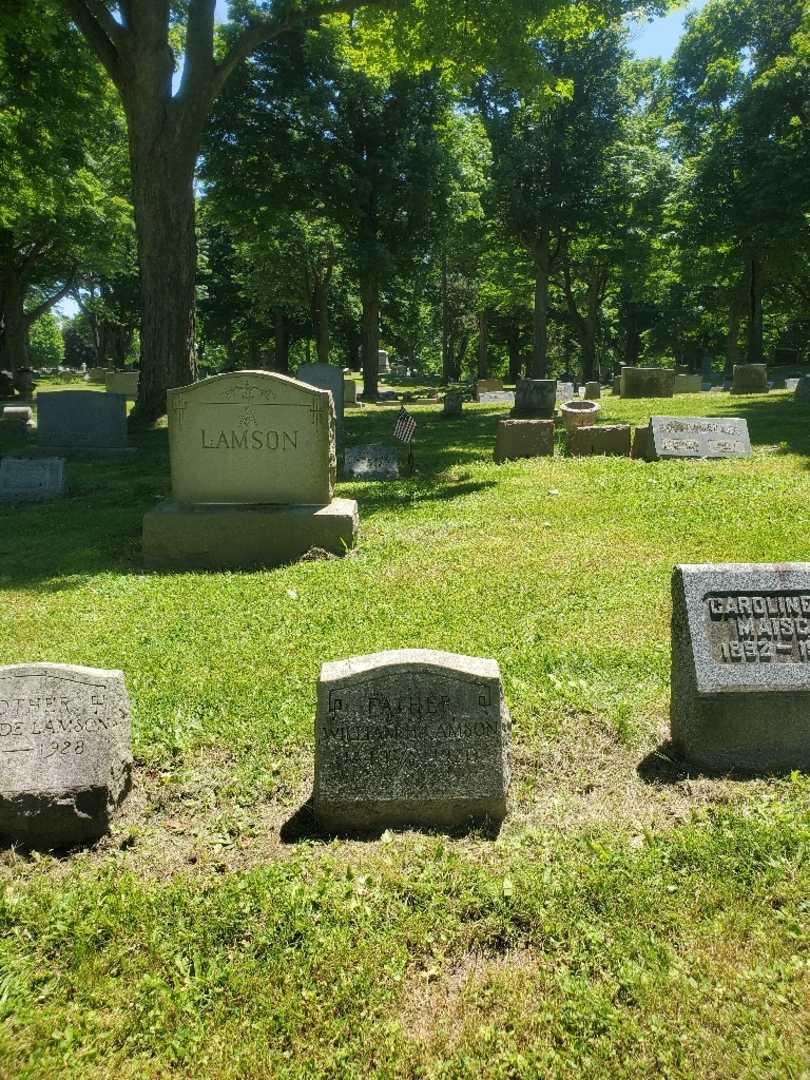 William H. Lamson's grave. Photo 1