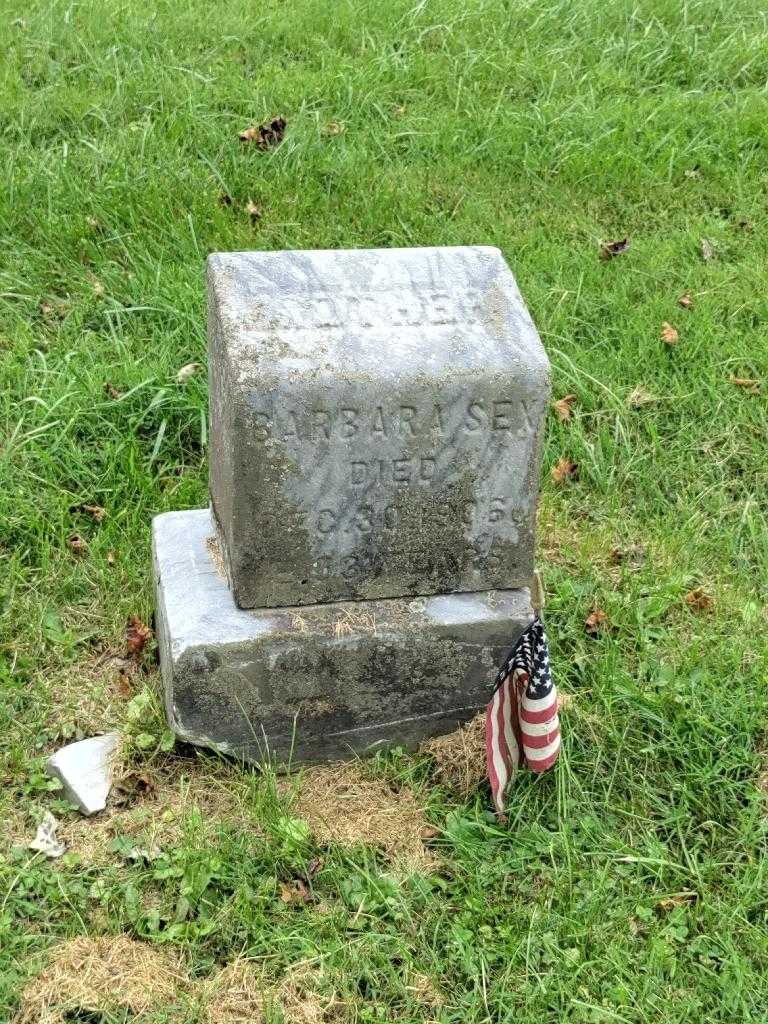 Barbara Six's grave. Photo 3