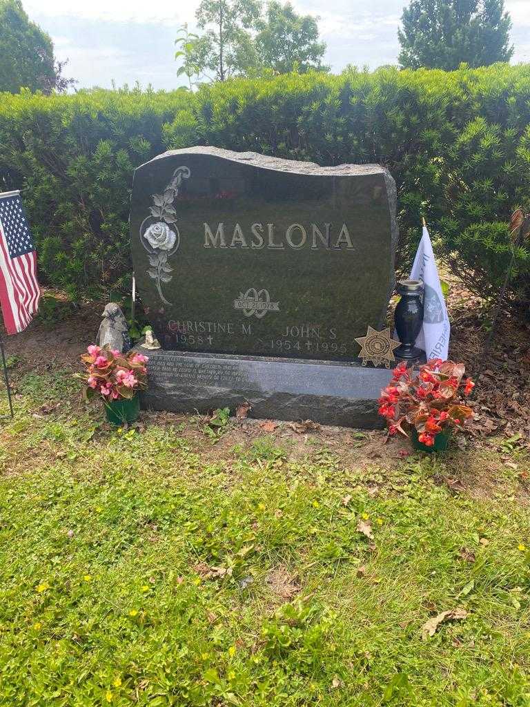 John S. Maslona's grave. Photo 2