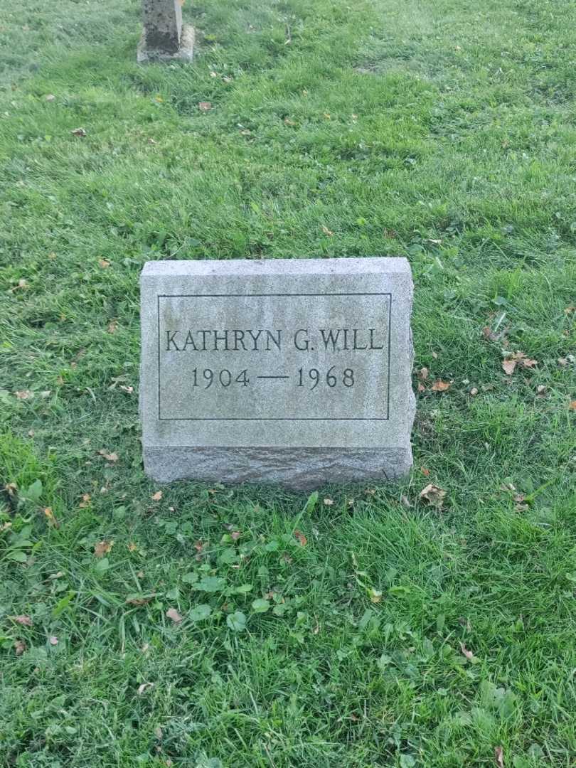 Kathryn G. Will's grave. Photo 3