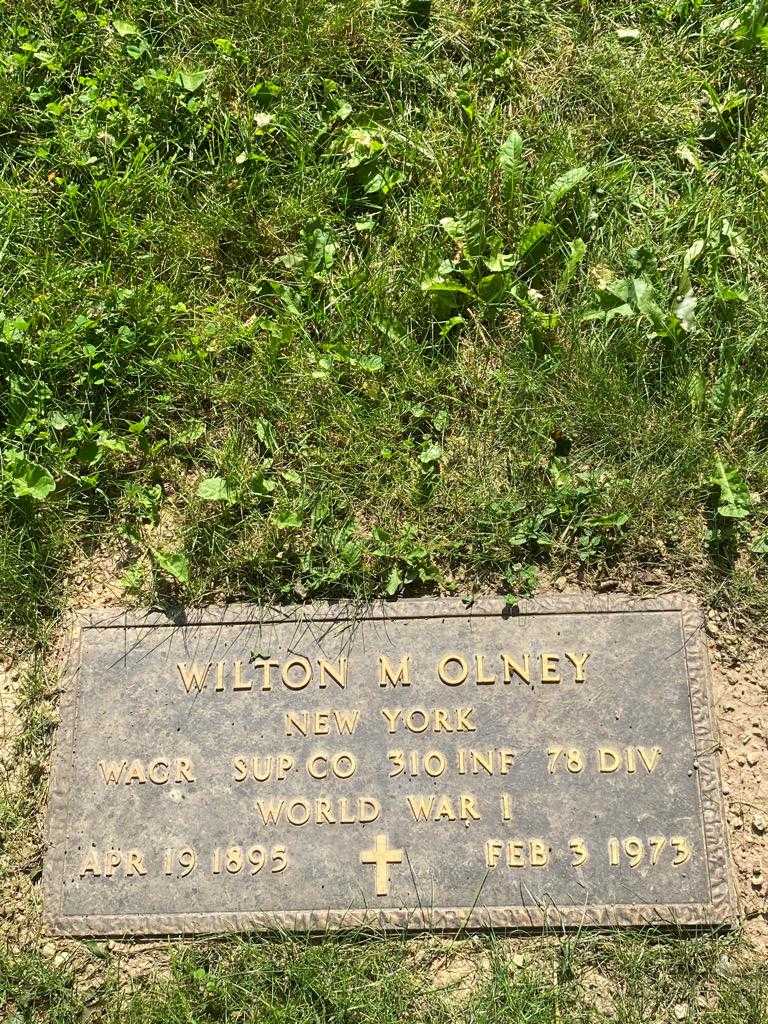 Wilton M. Olney's grave. Photo 2