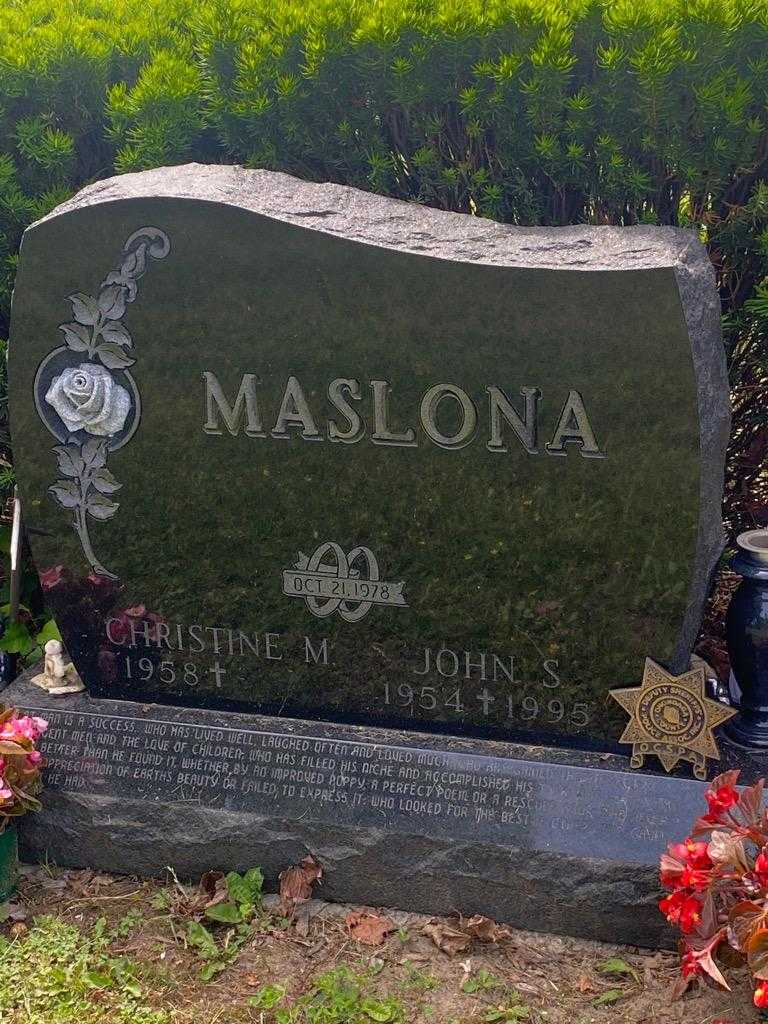 John S. Maslona's grave. Photo 3