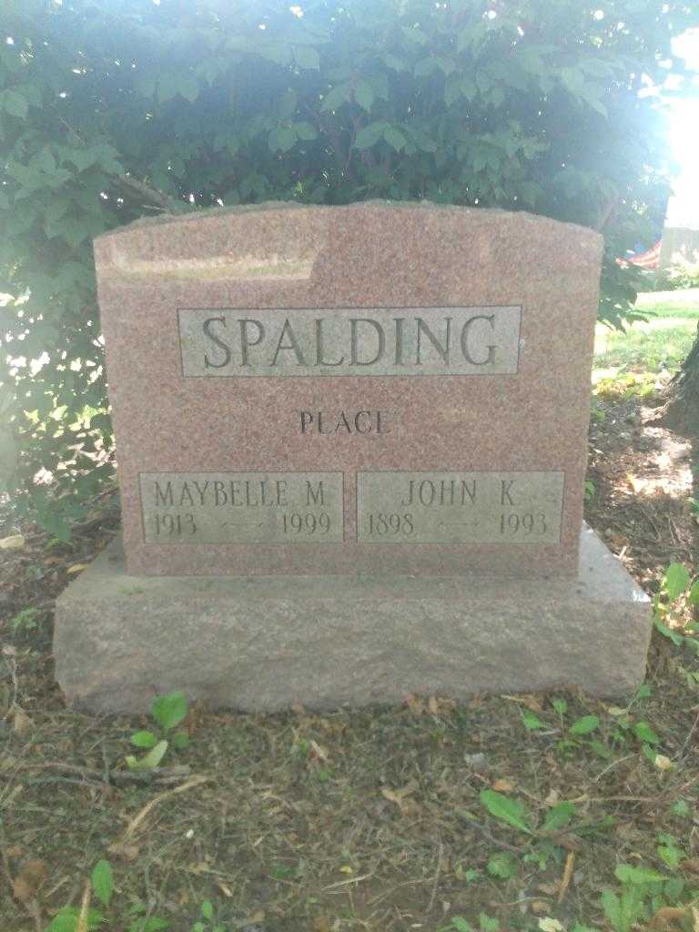 Maybelle M. Spalding's grave. Photo 2