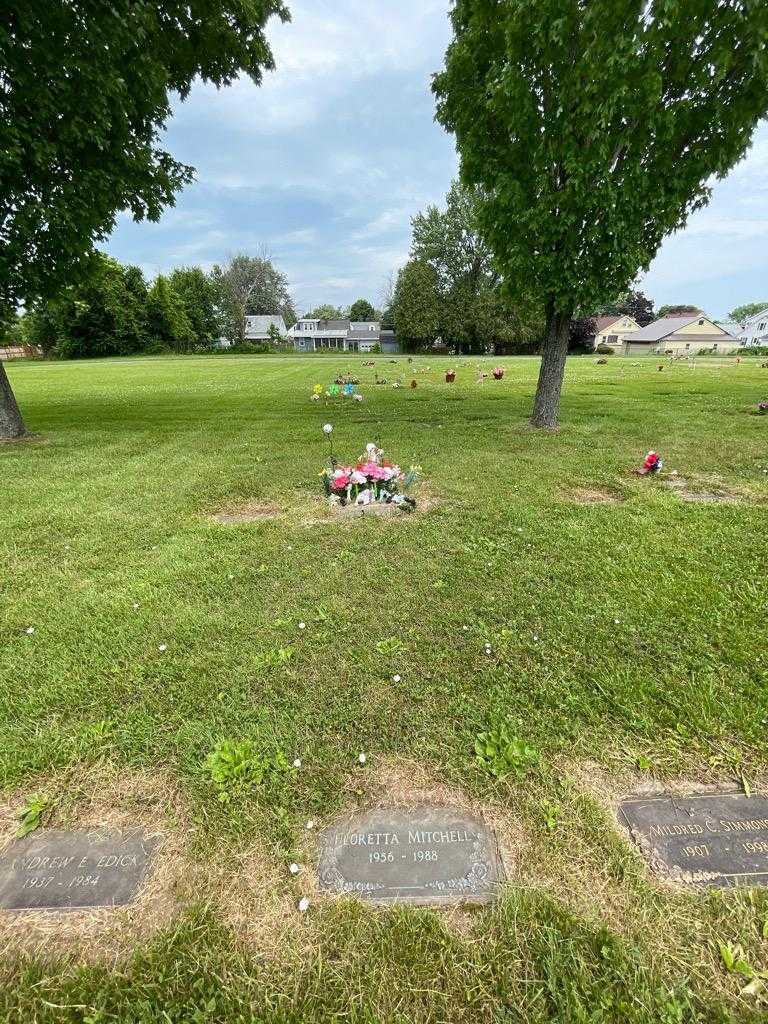 Floretta Mitchel's grave. Photo 1