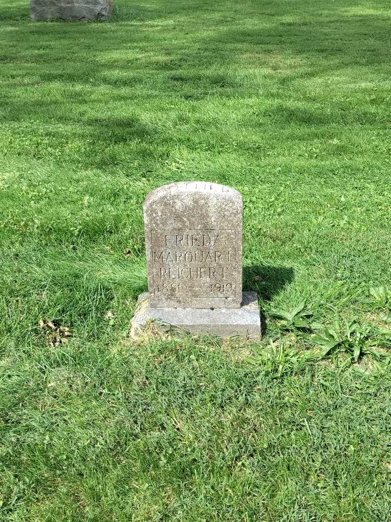 Frieda Marouart Reichert's grave. Photo 2