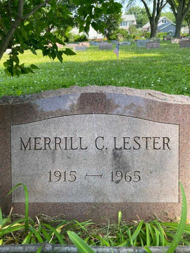 Merril C. Lester's grave. Photo 3