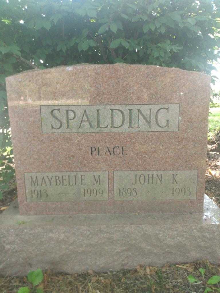 Maybelle M. Spalding's grave. Photo 3