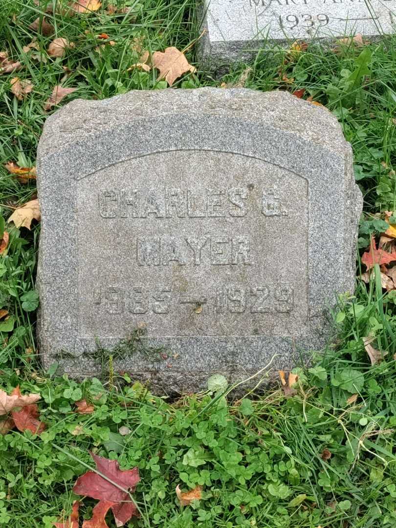 Charles G. Mayer's grave. Photo 3