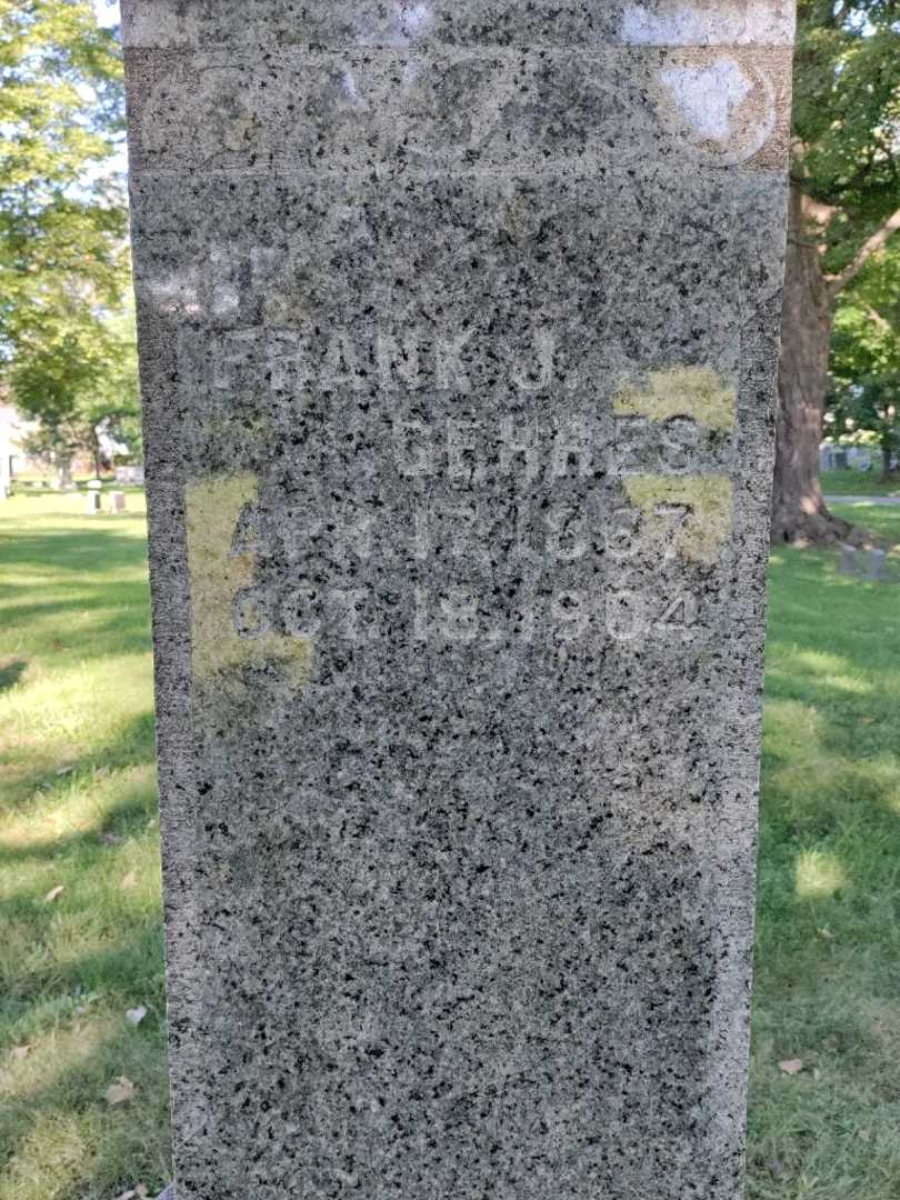 Frank J. Gehres's grave. Photo 2