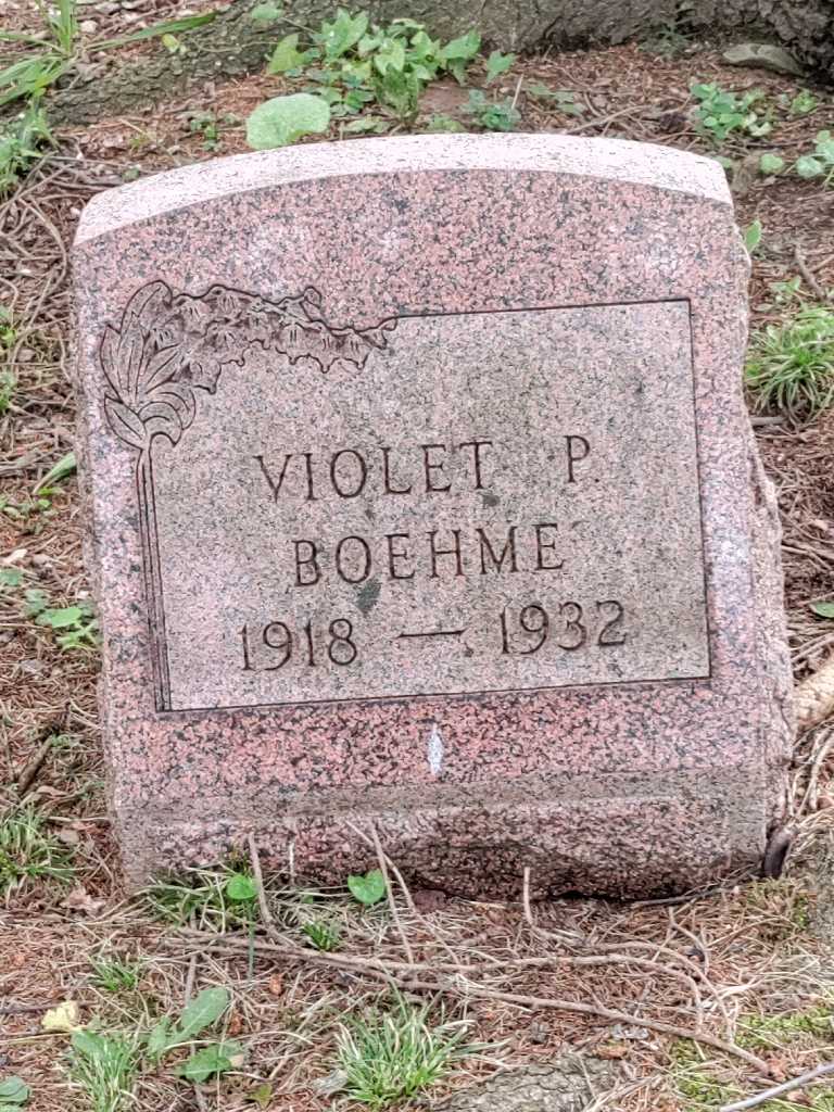 Violet Pauline Boehme's grave. Photo 3