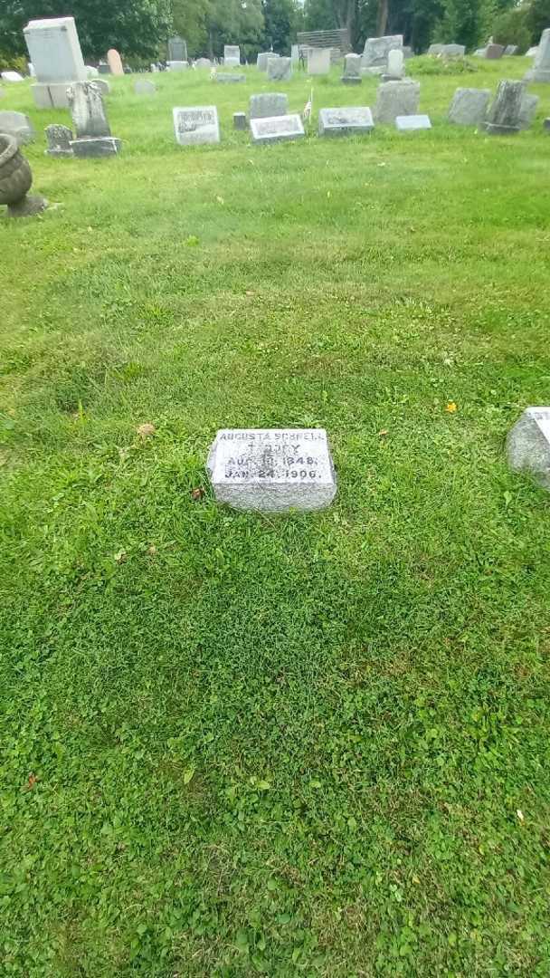 Augusta Schnell Taddey's grave. Photo 1