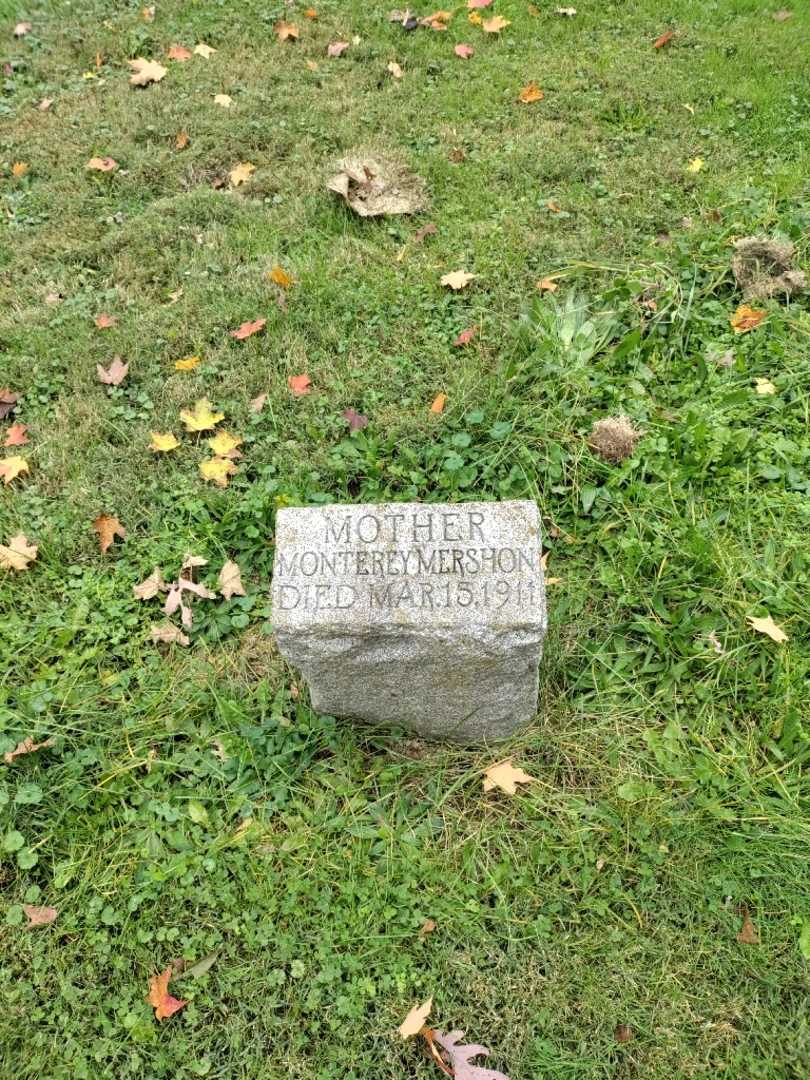 Monterey Mershon's grave. Photo 2