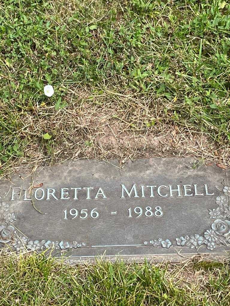 Floretta Mitchel's grave. Photo 3