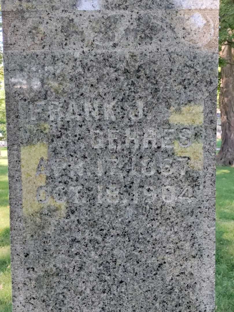 Frank J. Gehres's grave. Photo 3