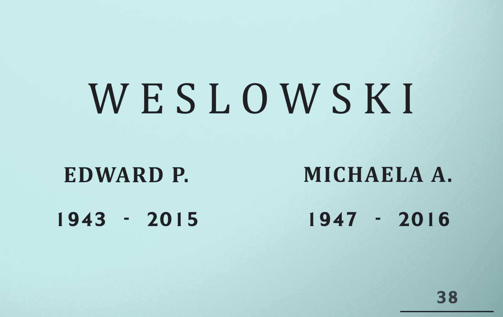 Edward P. Weslowski's grave