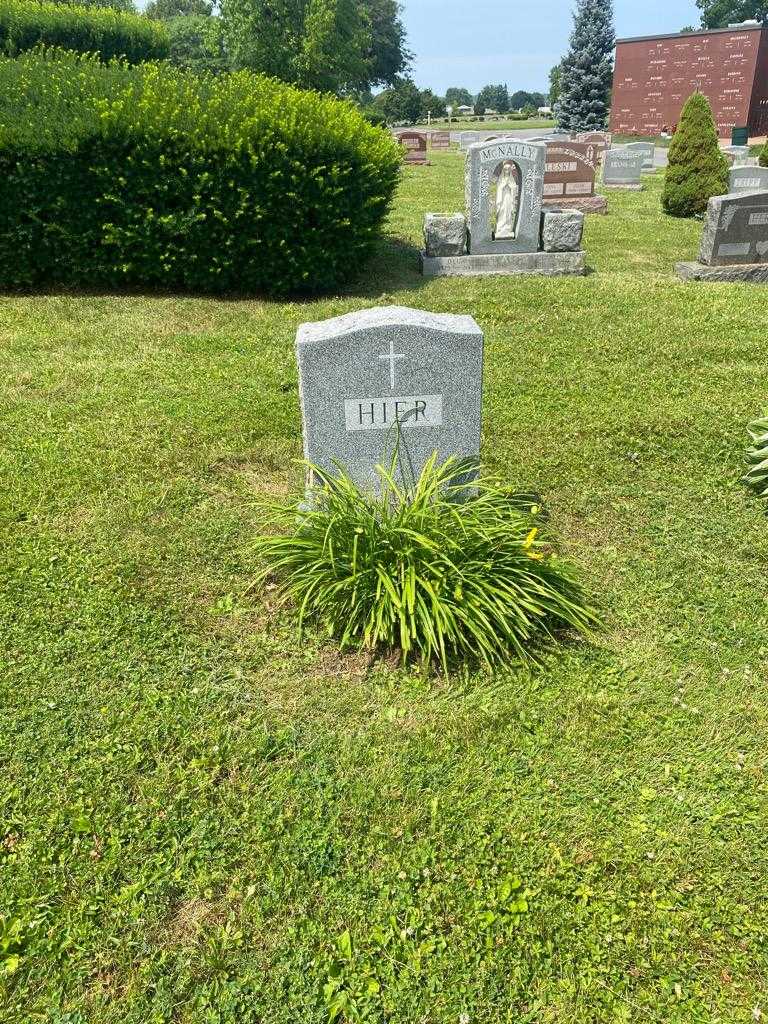 Carl W. Hier's grave. Photo 2