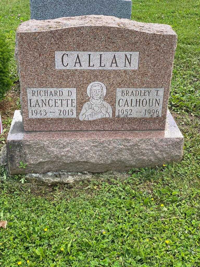 Bradley T. Callan Calhoun's grave. Photo 3
