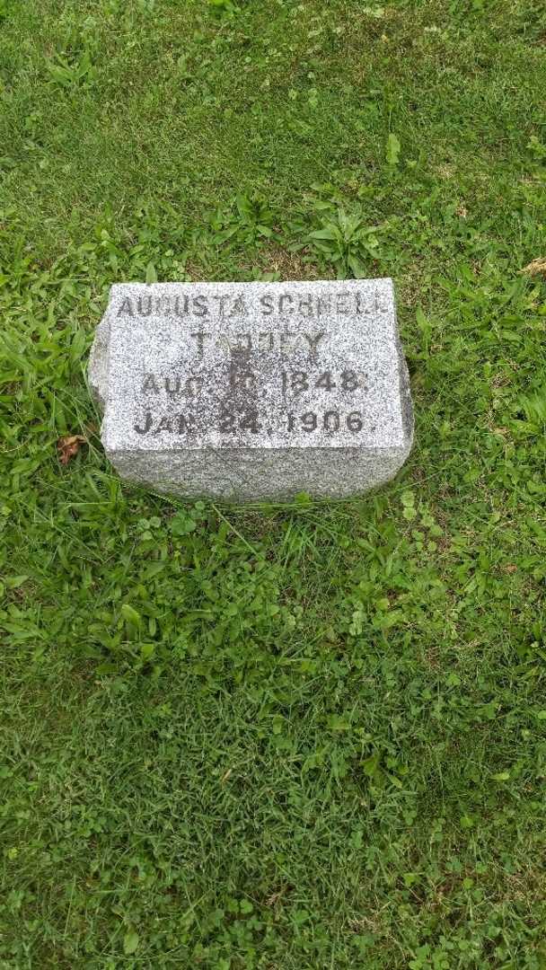 Augusta Schnell Taddey's grave. Photo 2