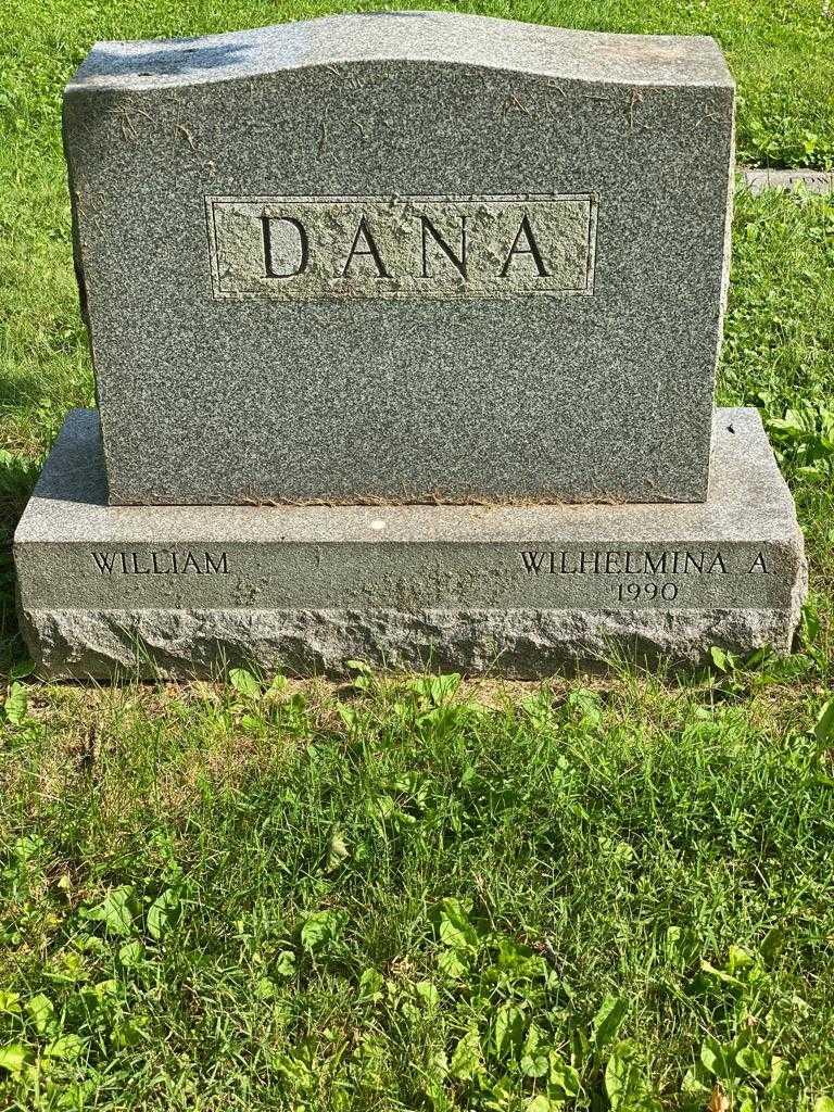 Wilhelmina A. Dana's grave. Photo 3