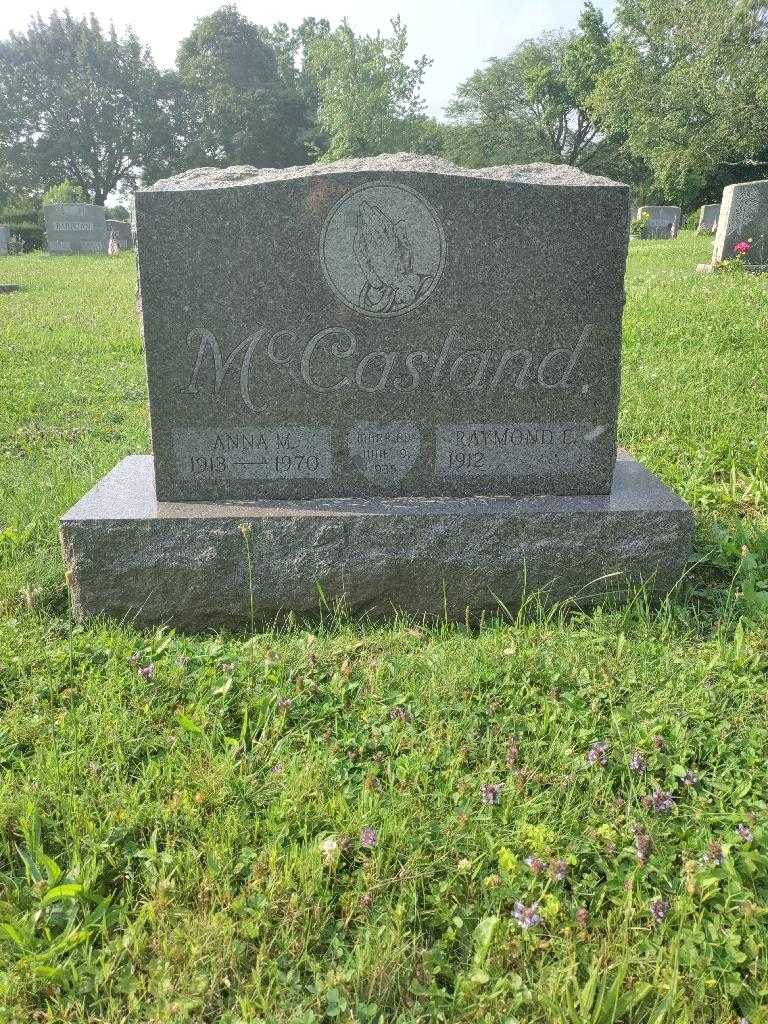 Anna M. McCasland's grave. Photo 1