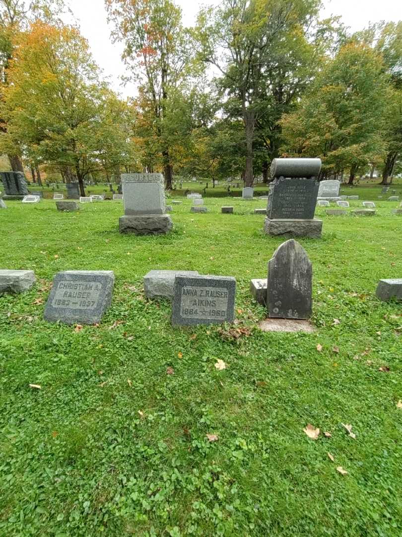 Anna Z Louise Rauser Aikins's grave. Photo 1