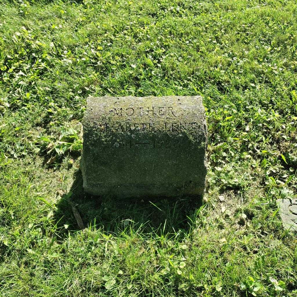 Elizabeth Anna Lent's grave. Photo 2