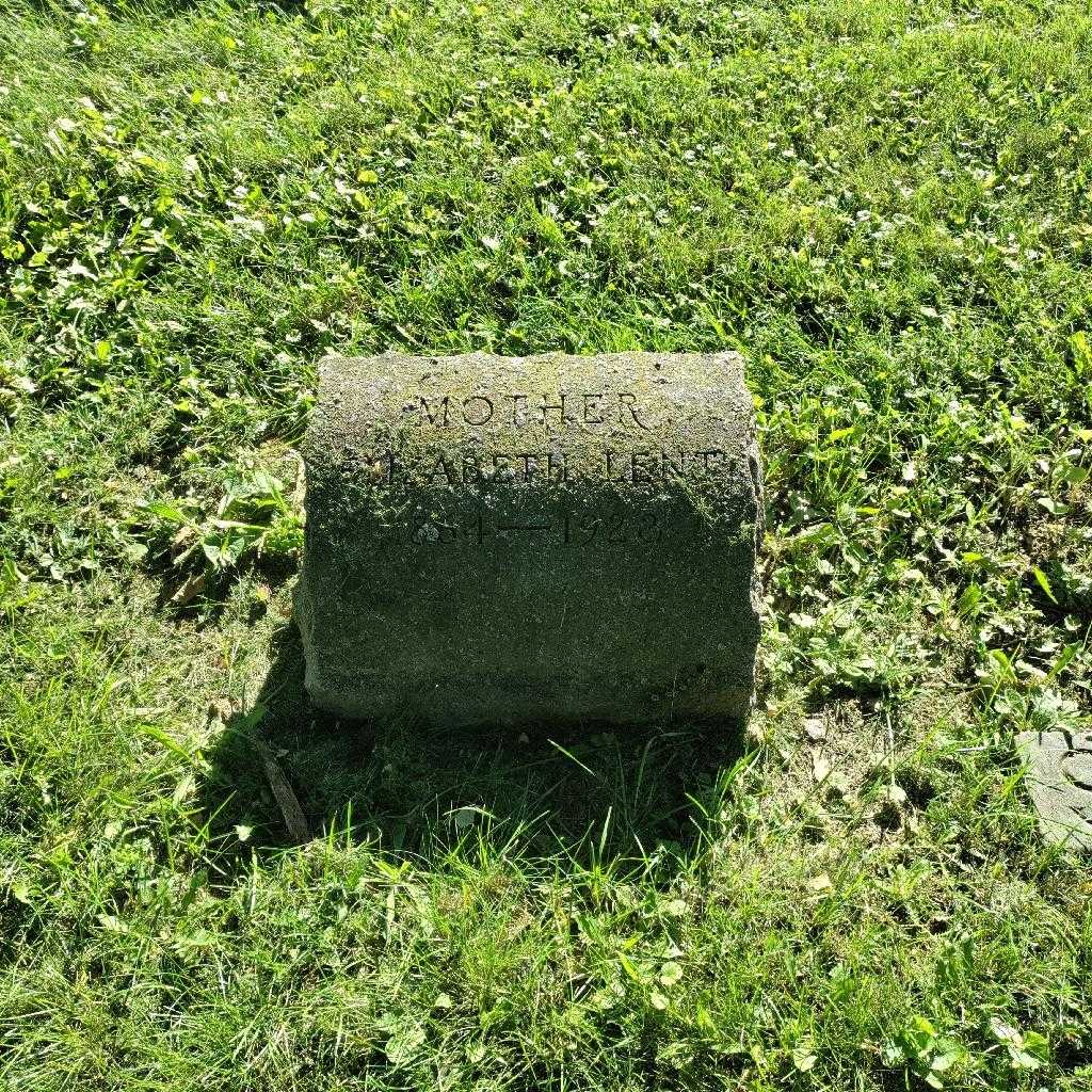 Elizabeth Anna Lent's grave. Photo 1