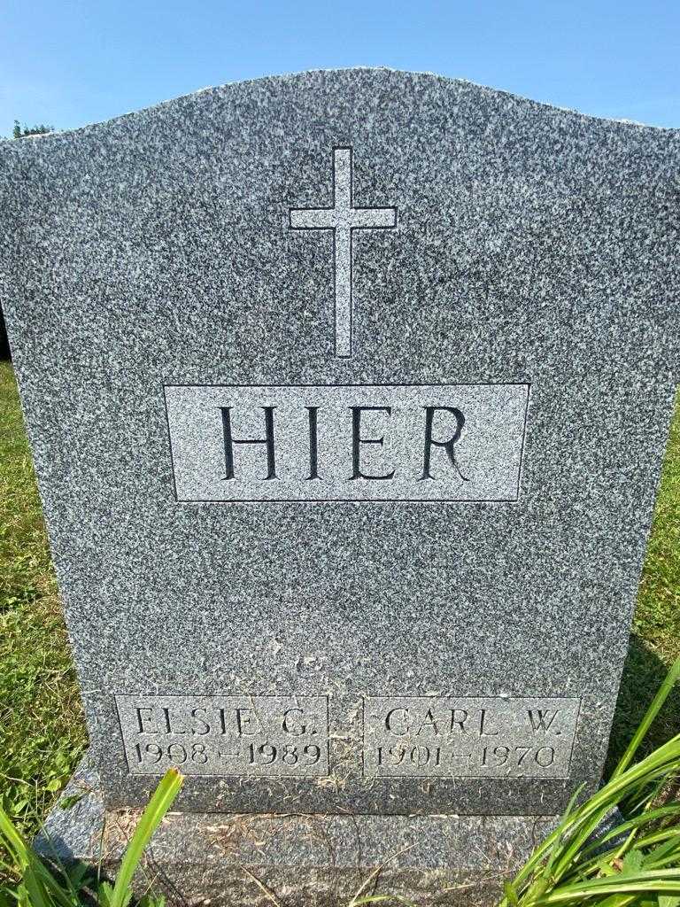 Carl W. Hier's grave. Photo 3